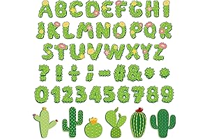 Whaline 110Pcs Cactus Classroom Decor: Liven Up Your Learning Space with Nature's Charm
