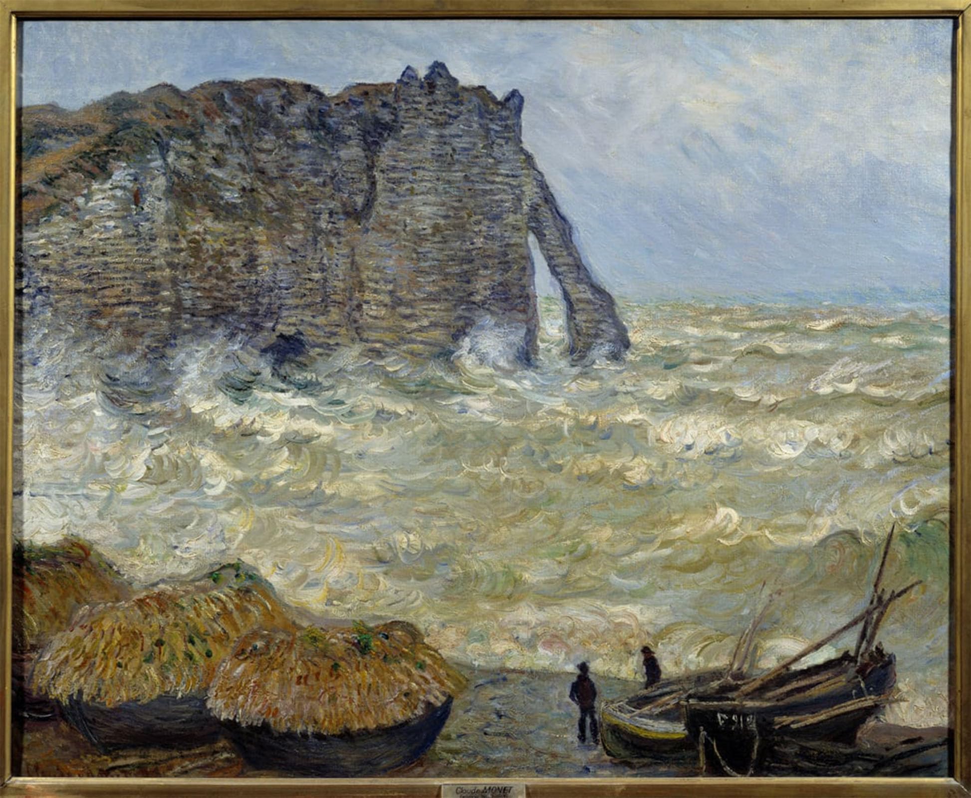 ARTXLXXBN Famous Prints Artwork Pictures Poster Painting Art Cliff At Etretat by Claude Monet Artwork Landscape Pictures for Home Decor 60x90cm