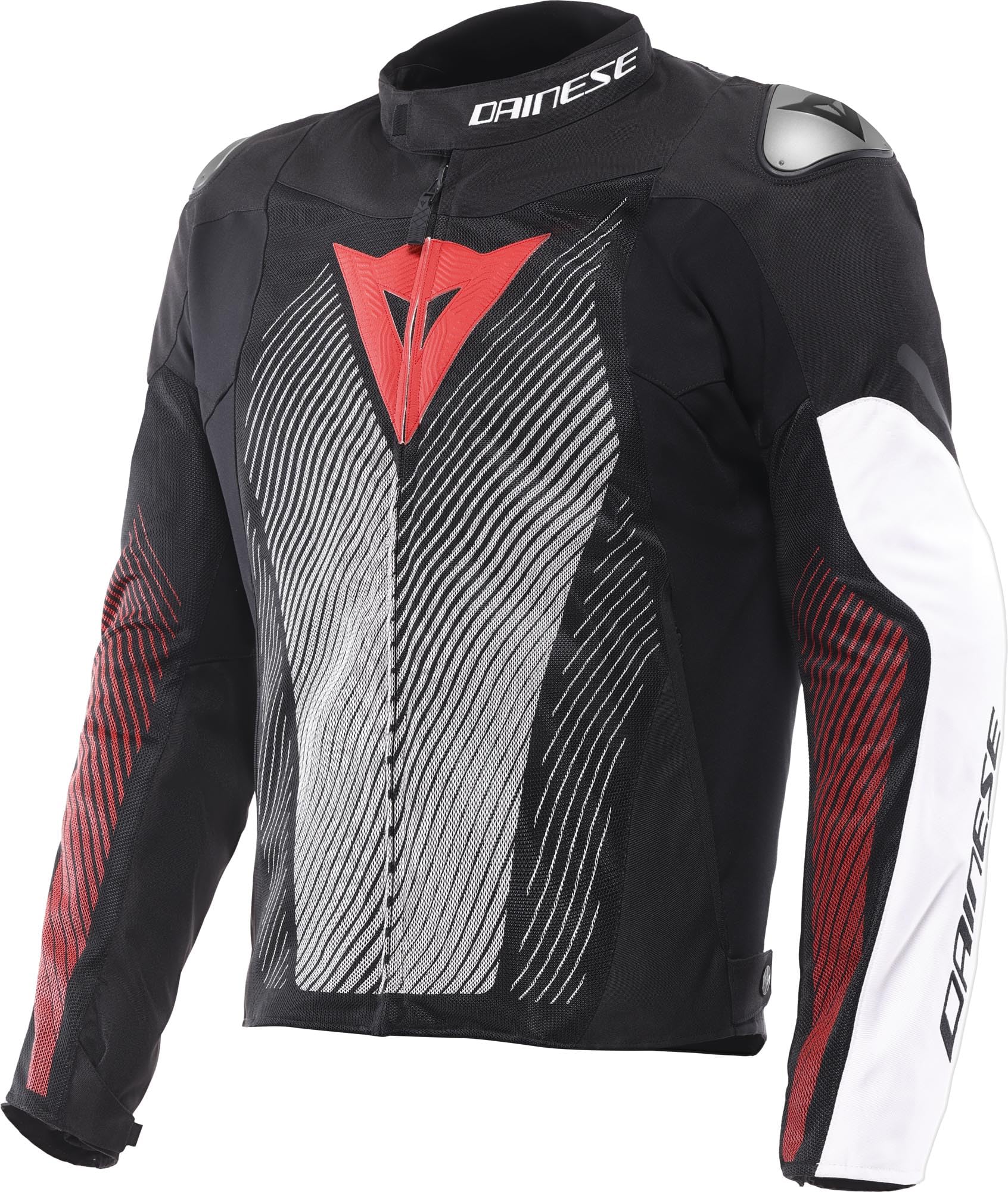 Dainese Ventar Air Veste textile moto, noir/blanc/rouge, 50