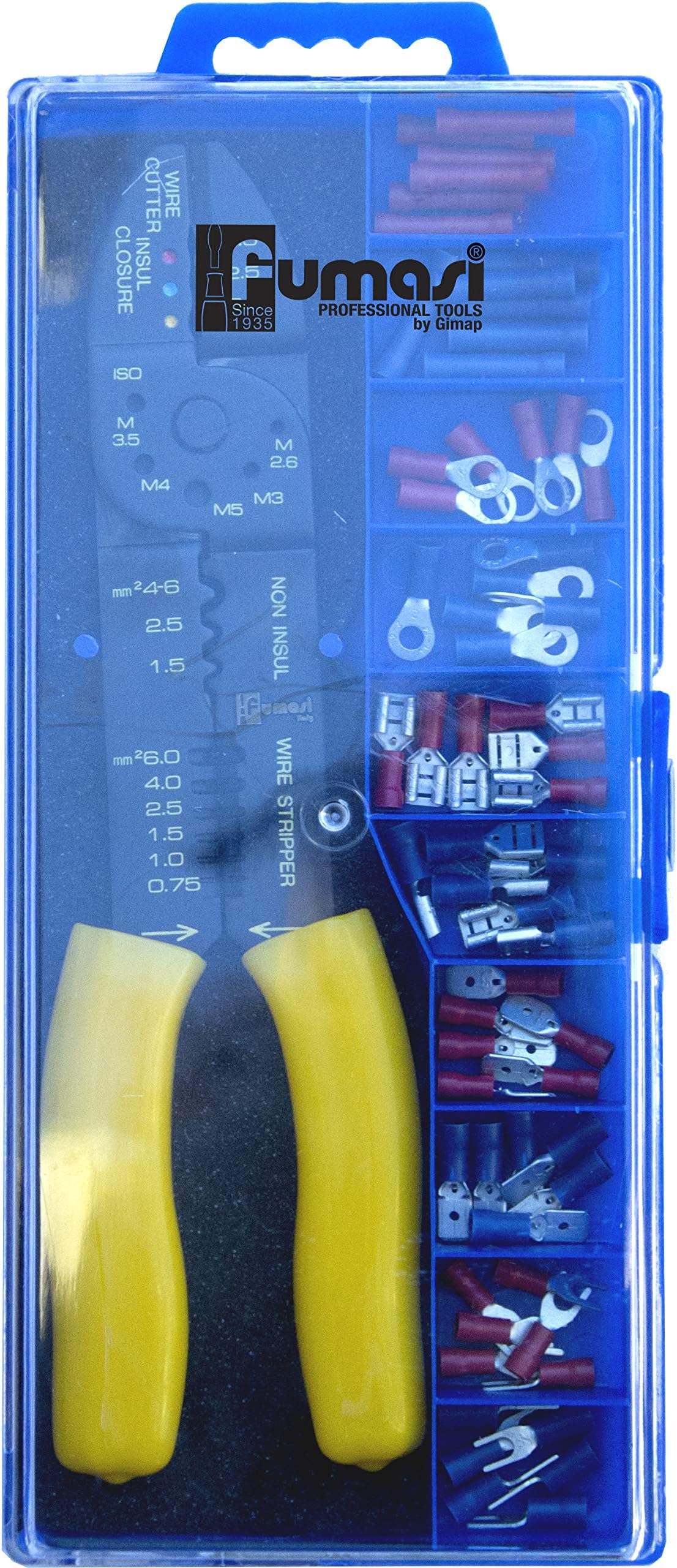 fumasi gimap fumasi 209801 Assortment Pliers for Crimping Kit with Art. 209502 + 60 Termin.