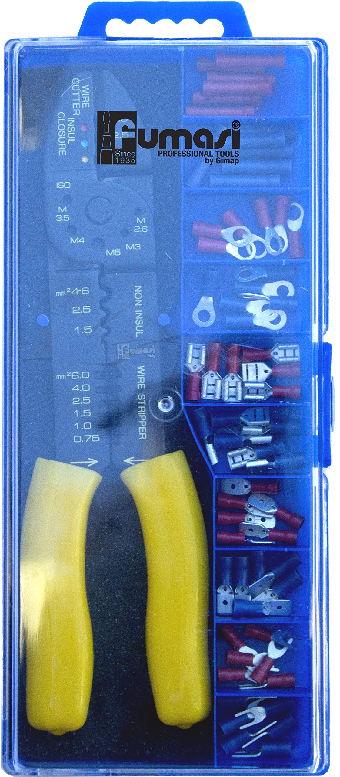fumasi gimap fumasi 209801 Assortment Pliers for Crimping Kit with Art. 209502 + 60 Termin.