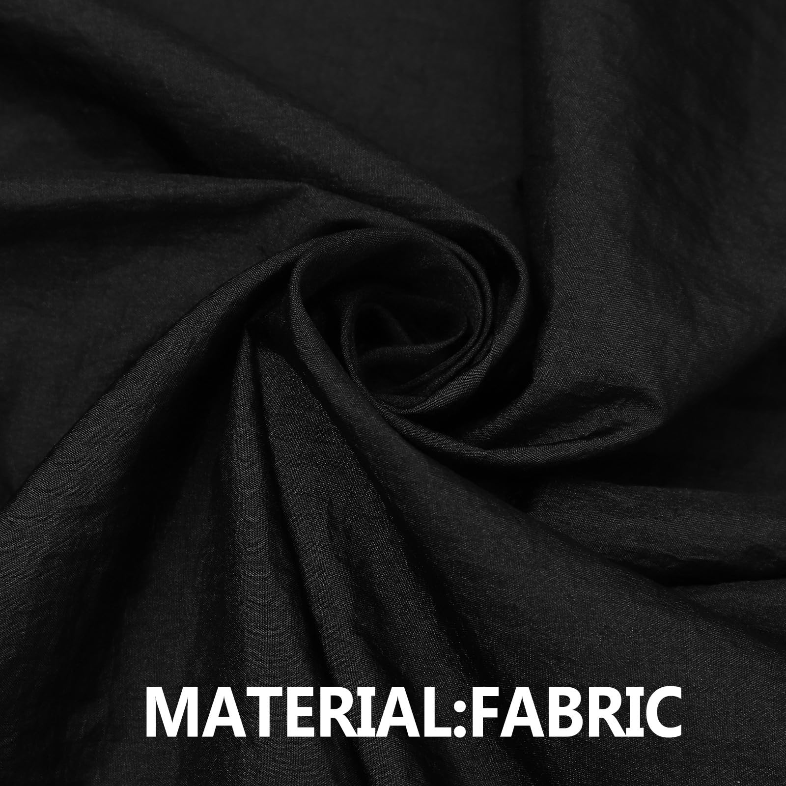 Capa de Peluquería Negra de Tejido para Cortar Cabello Profesional Protección para Clientes Adecuado para Uso en Salones Casa