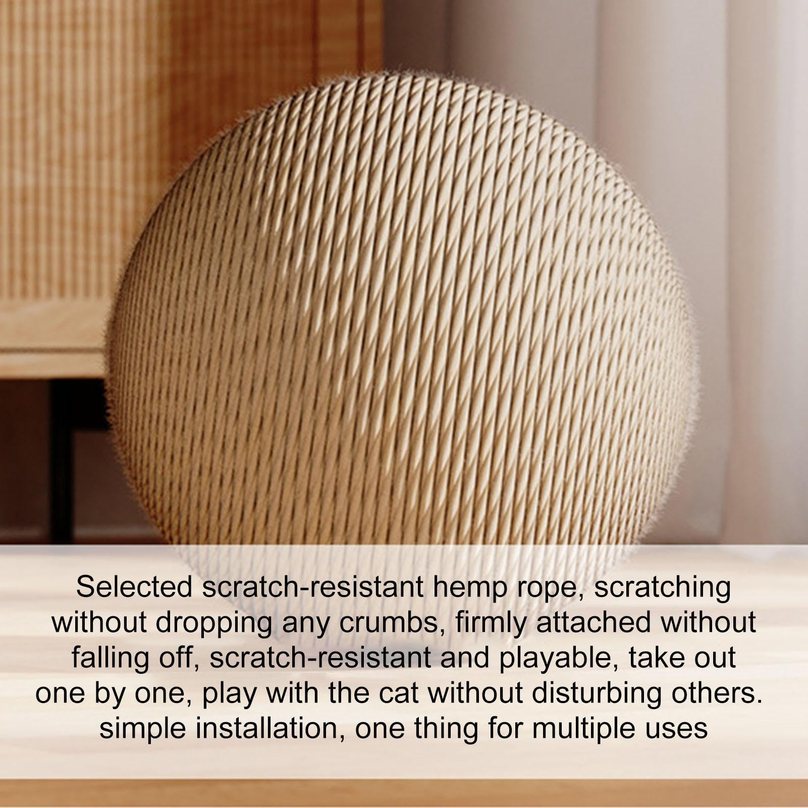 Ruota per Esercizi per Gatti - Sfera per Graffiare con Base Stabile, Dispositivo di Felino Interattivo, Istruttore di Attività Supportate dalla Trazione, Dispositivo di Arricchimento Dure