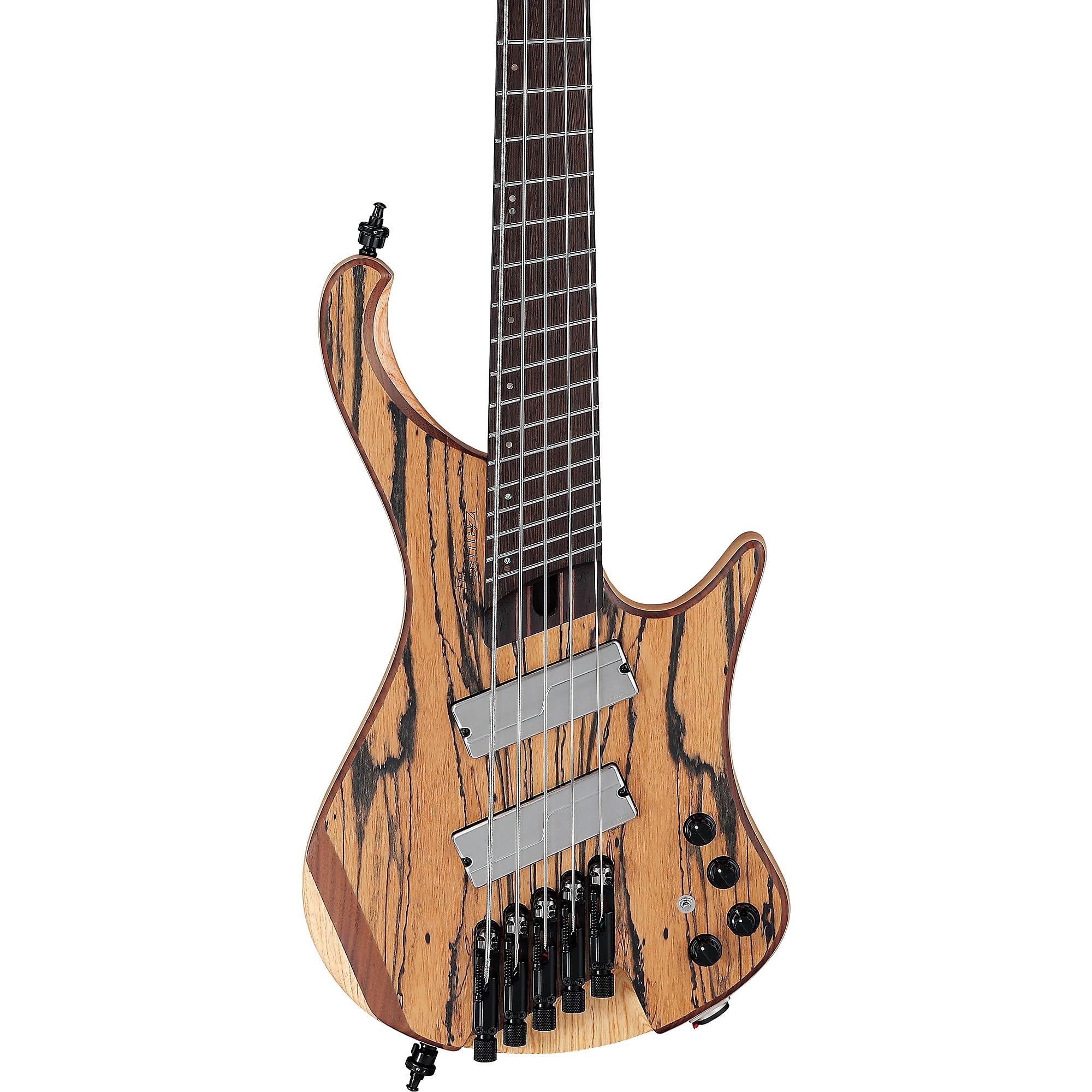 Ibanez EHB1675MS Headless 5-String Bass Guitar, Panga Panga Fingerboard, Natural Flat