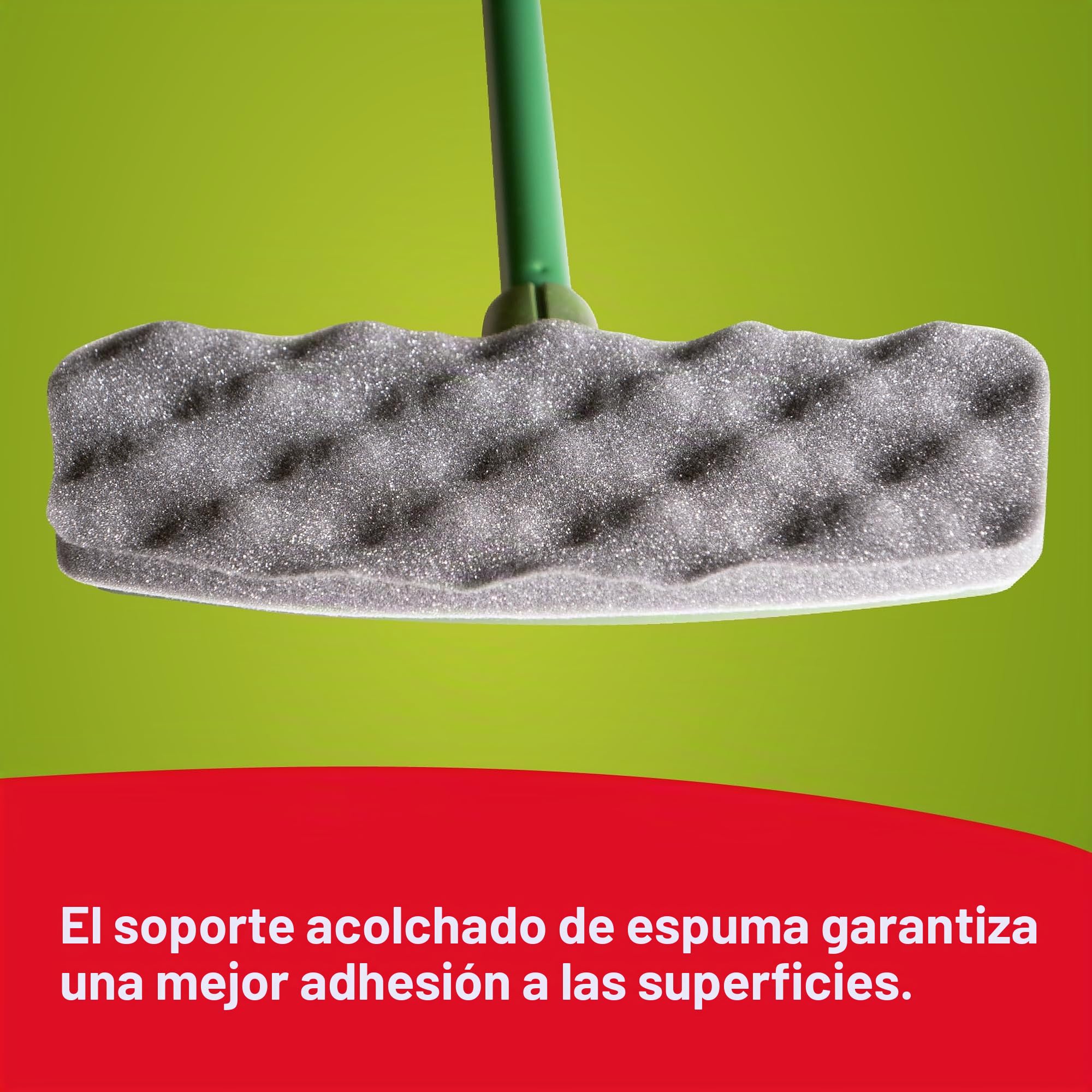 Tonkita Kit atrapapolvo con 10 repuestos, 1 Escoba con 10 paños para Suelo y Muebles, Mango Modular