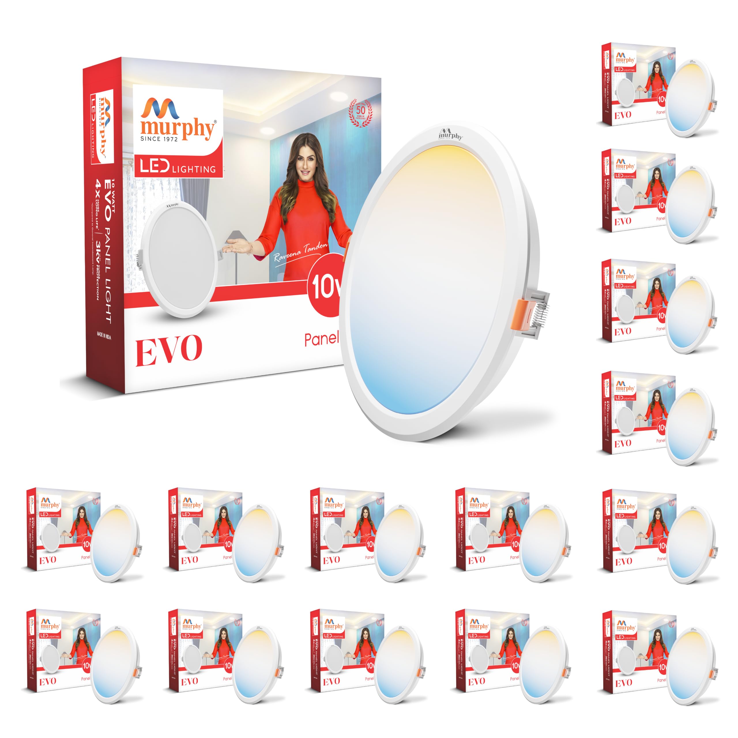 Murphy LED Panel Light - 3 Color Modes, 4 Pack -9
