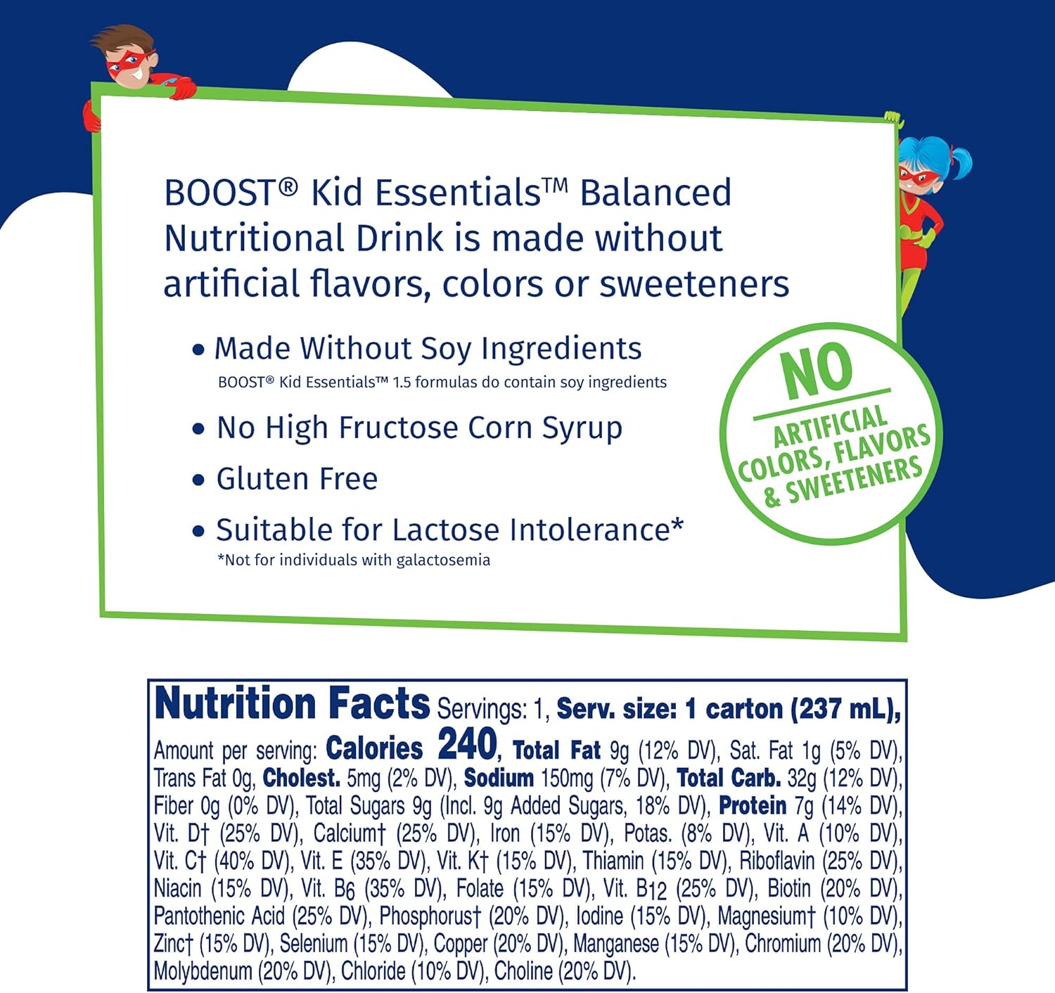 BOOST Kid Essentials 1.0, Strawberry Splash 24 x 8 fl oz Carton : Everything Else