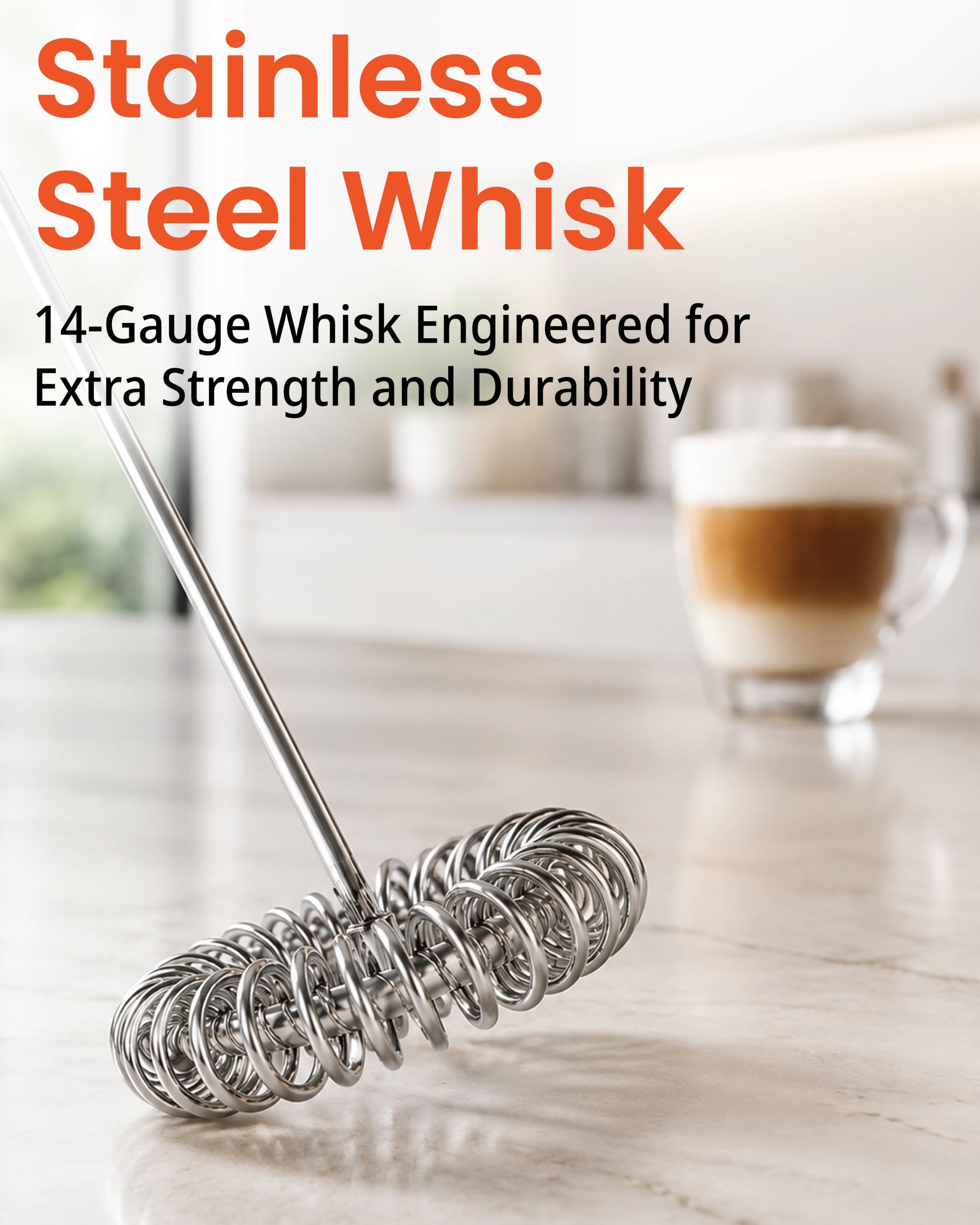 Elementi Milk Frother Wand - Make Creamy Lattes! -8 Elementi Milk Frother Wand - Make Creamy Lattes! -8
