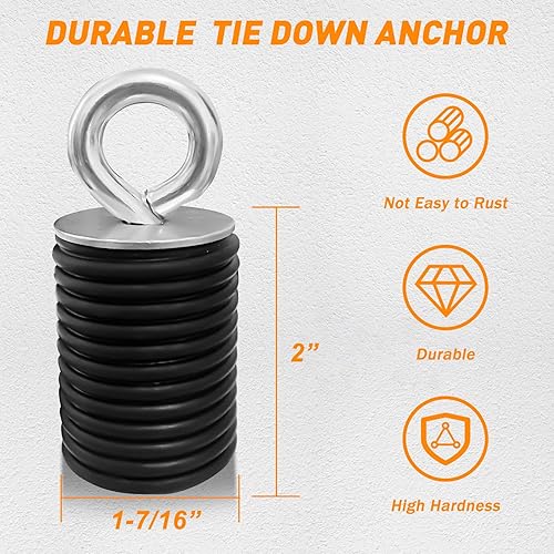 Miniatura 6 de Quickwolf Ranger General - Anclaje de anclaje para cama compatible con Polaris Ranger 1000 XP 900 800 700 500 570 General 1000 Lock and Ride Anchor