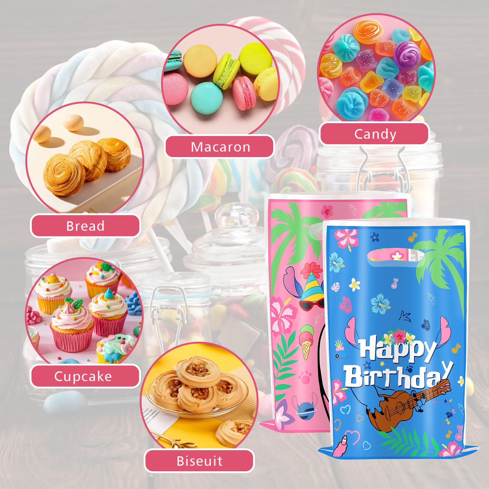 30 bolsas de regalo, bolsas para fiestas de cumpleaños infantiles, suministros para fiestas de cumpleaños, obsequios ideales y pequeñas bolsas para envolver regalos