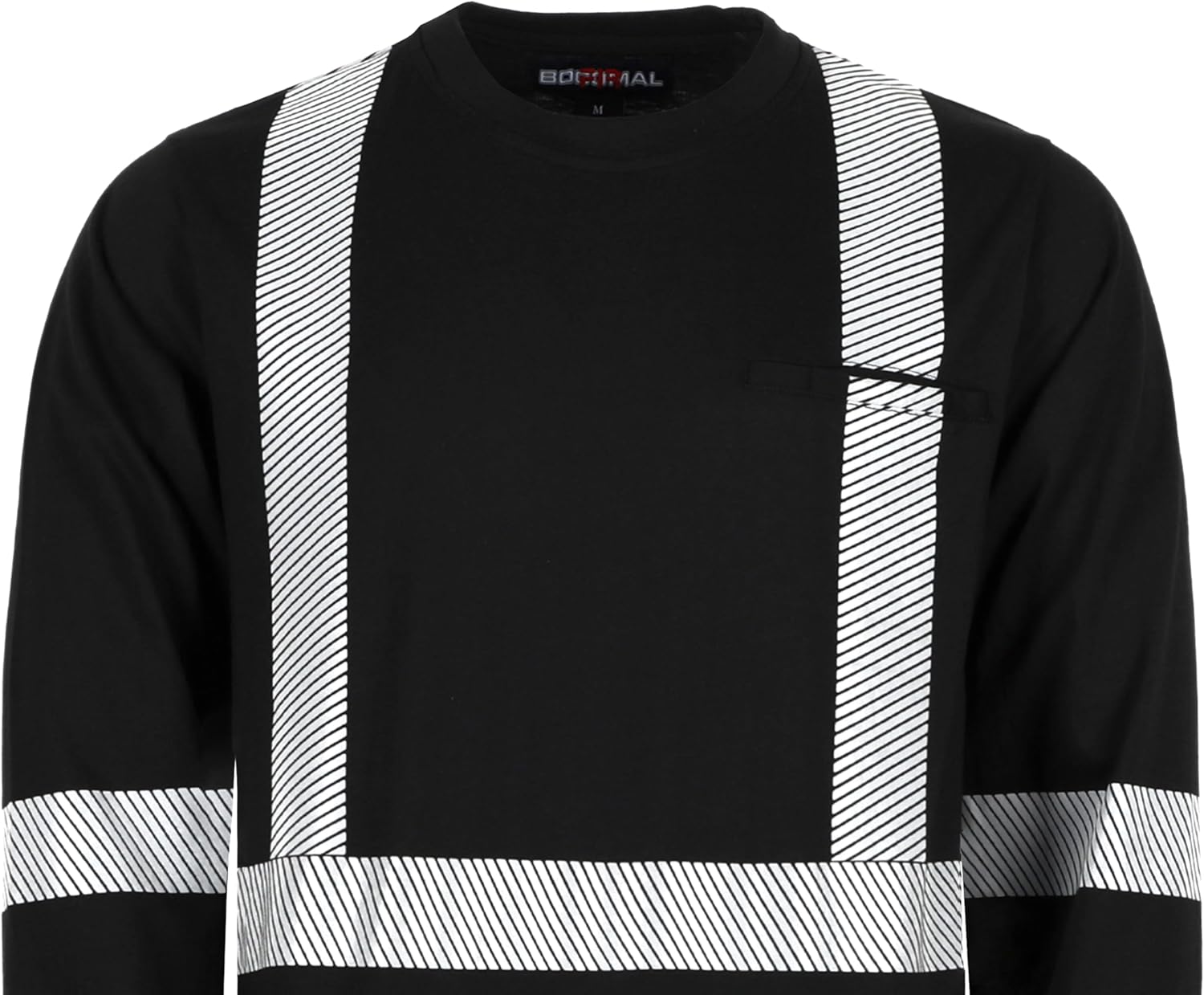 BOCOMAL FR Hi-Vis Shirts 6oz Lightweight High Visibility Reflective Flame Resistant/Fire Retardant Shirt Men's Safety Shirts - Image 4