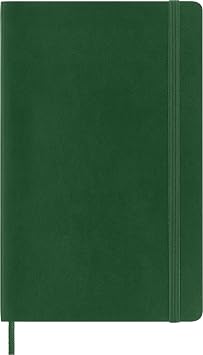 دفتر ملاحظات Moleskine Classic ، غطاء ناعم ، كبير (5 x 8.25) منقط ، Myrtle Green ، 192 صفحة