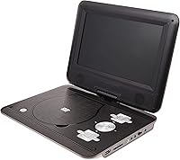 Vista 1 de ONN 10" Portable DVD and Media Player with USB, Aux 3.5mm, & 5-hr Battery 180 Degree Swivel Screen 100008691 (Renewed)