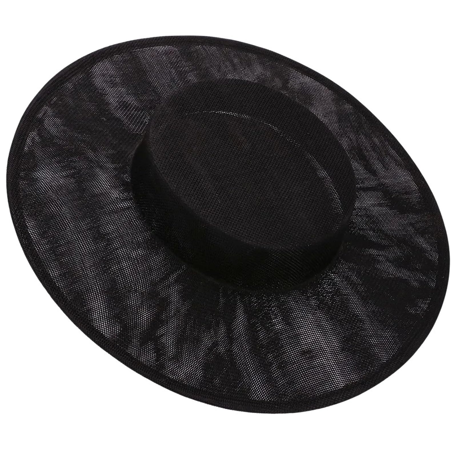 Xboka Women's Black Plain Color Trend Fascinator Hat Base For French Fascinators Banquets Hats For Banquets Versatility Hat Base