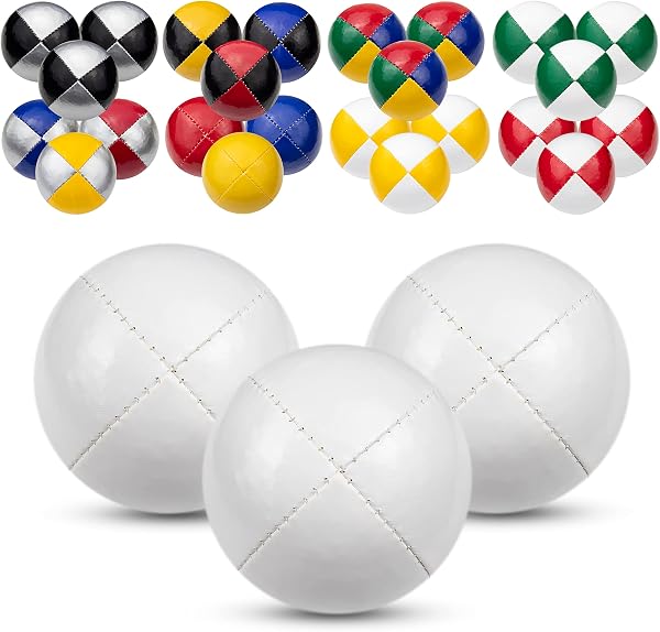Juggle Dream 3X Pro Thud Jonglierbälle - Set mit 3 professionellen Jonglierbällen mit kostenlosem Online-Lernvideo, perfekt für Anfänger und Experten - 1