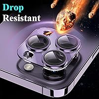 Vista 3 de YWXTW Protector de lente de cámara para iPhone 14 Pro Max/iPhone 14 Pro, [actualización de 5ª generación] Anillo de metal galvanizado Protector