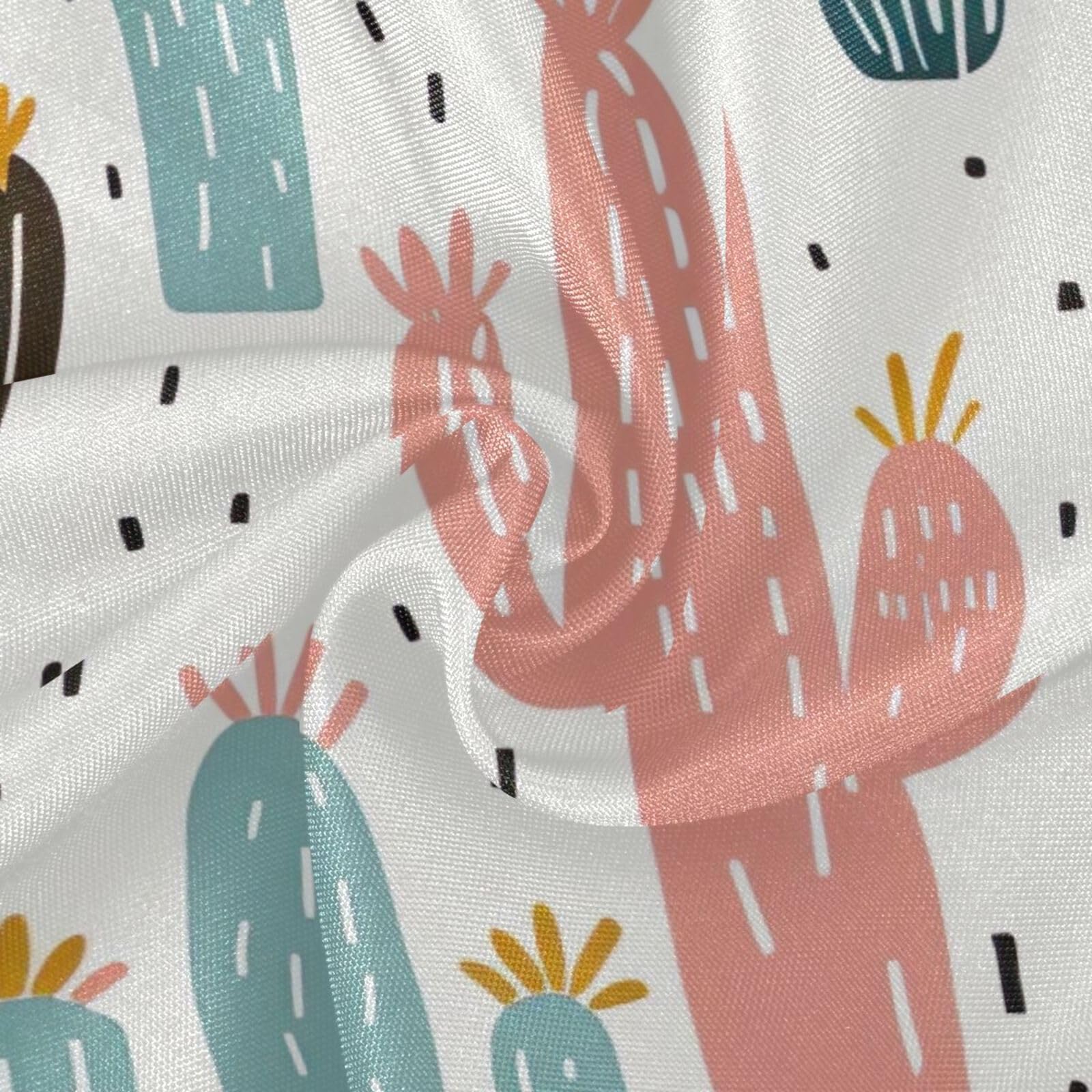 Wajiw 60 Inch Indoor Outdoor Round Tablecloth with Umbrella Hole and Zipper Waterproof Patio Table Cover for Camping Dining Room Party Outdoor Picnic,Cactus