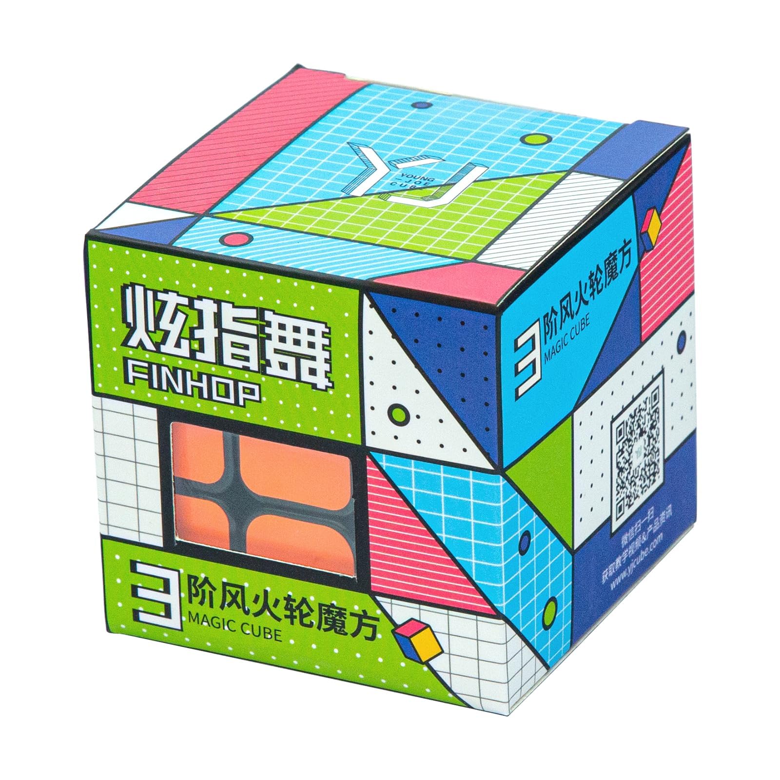 FUNNXYZ YJ Windmill Cube Twisty 3x3 Black Magic Cube Speed Cube