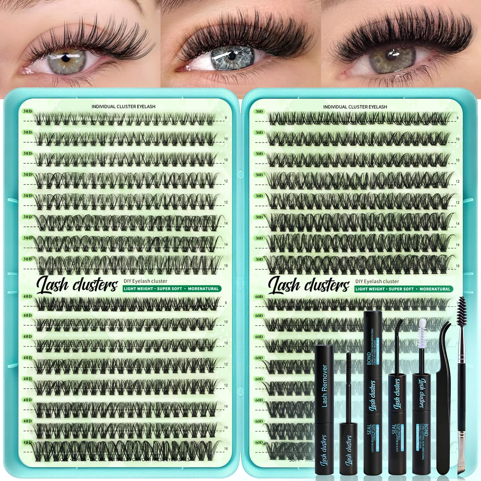 600 Wispy Lash Clusters - Natural Look Eyelashes -20