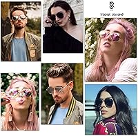 Vista 26 de SOJOS Classic Aviator Polarized Sunglasses for Men Women Vintage Retro Style Negro