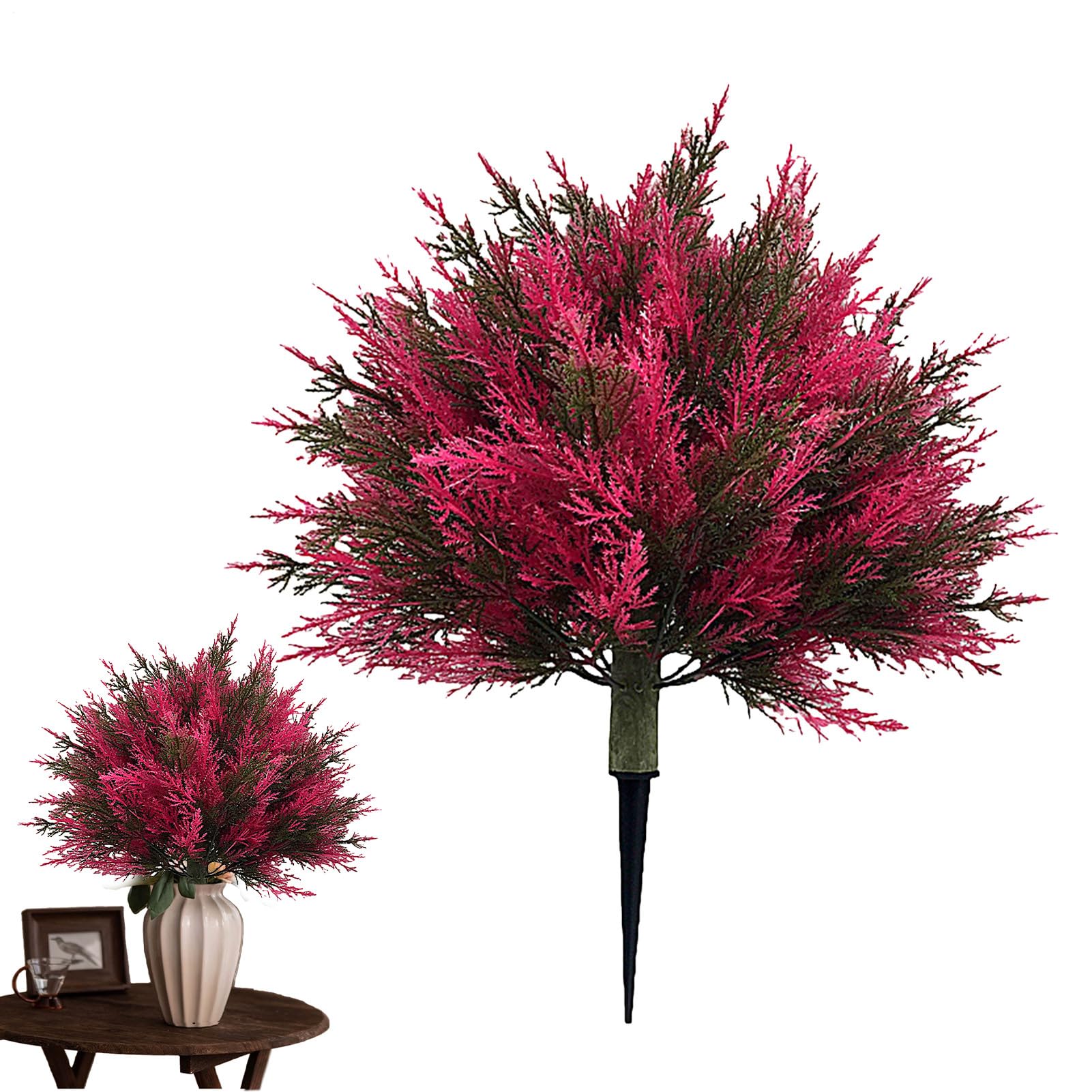Arbre artificiel de cèdre de 60 cm avec tuteur pour jardin
