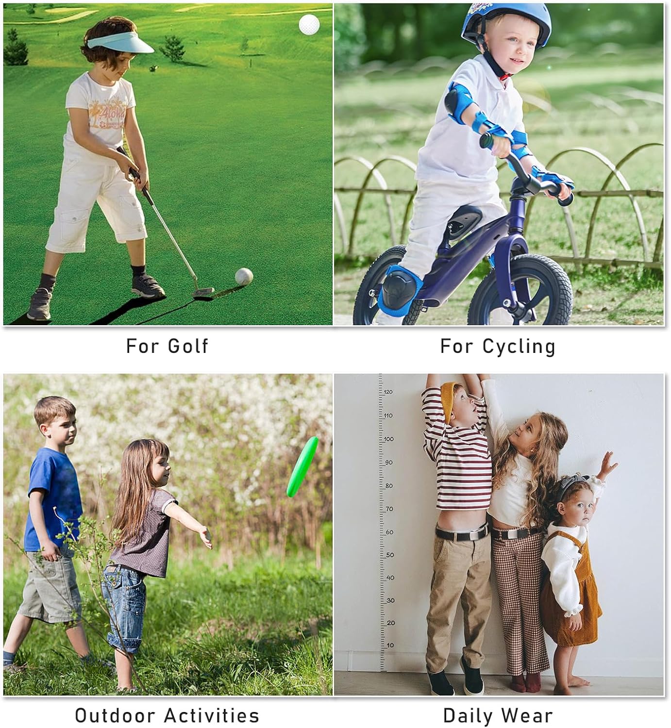 AWAYTR Nylon Boys Baseball Belt - Kids Golf Belt with Metal Buckle for Softball Pants School Uniform Jeans - Image 5