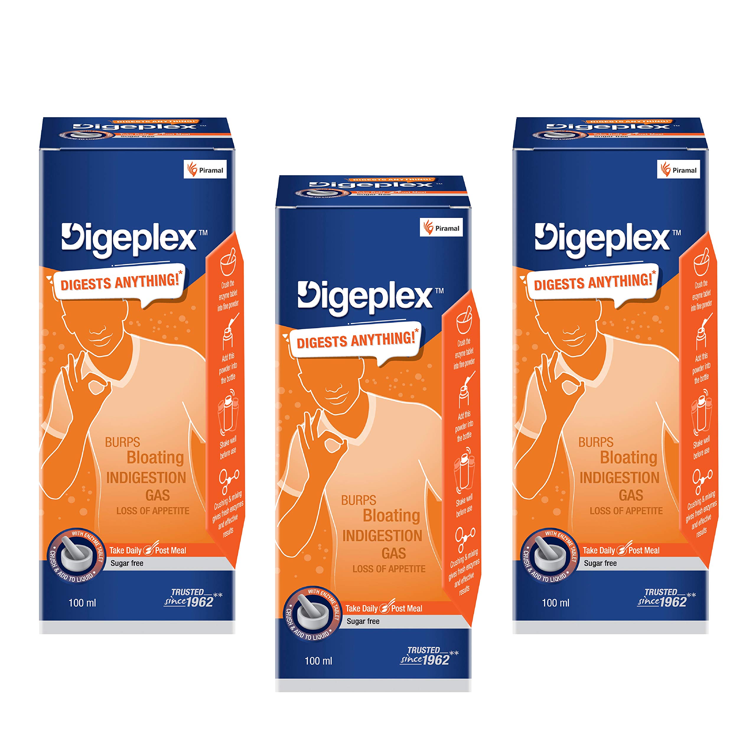 Digeplex Liquid and Tablet, 300 ml, Pack of 3