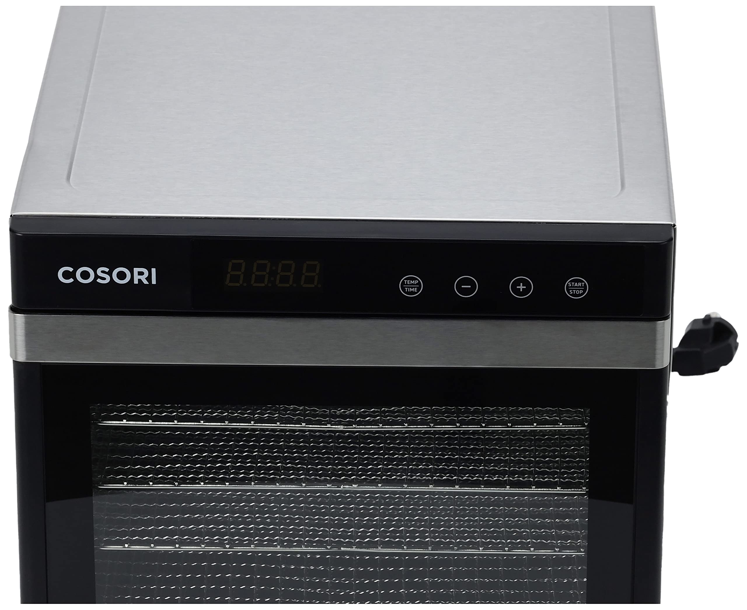 COSORI Odwadniacz żywności z 6 tacami ze stali nierdzewnej, 650 W, timer 48H, 35-75°C, dehydrator żywności z 3 rolkami na owoce, 3 sitkiem siatkowym, 50 przepisów w języku francuskim i angielskim, bez