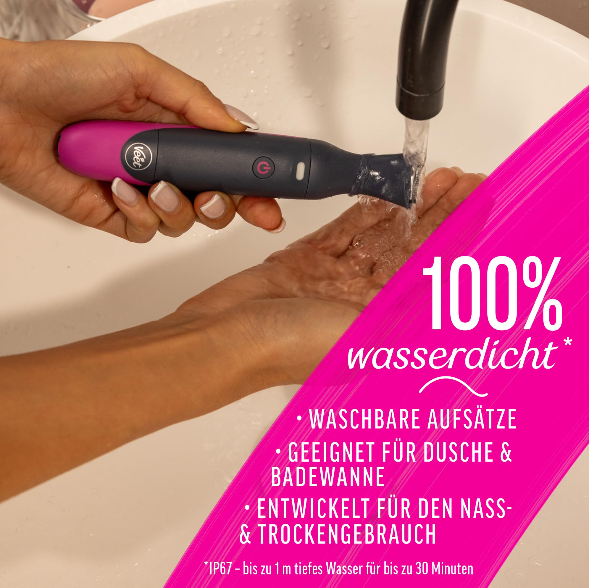Veet Intimtrimmer Duo-Set für Männer & Frauen – 1x Veet Men Intimate Trimmer + 1x Expert Damen Trimmer – Intimrasierer & Körperhaartrimmer – Wasserfest