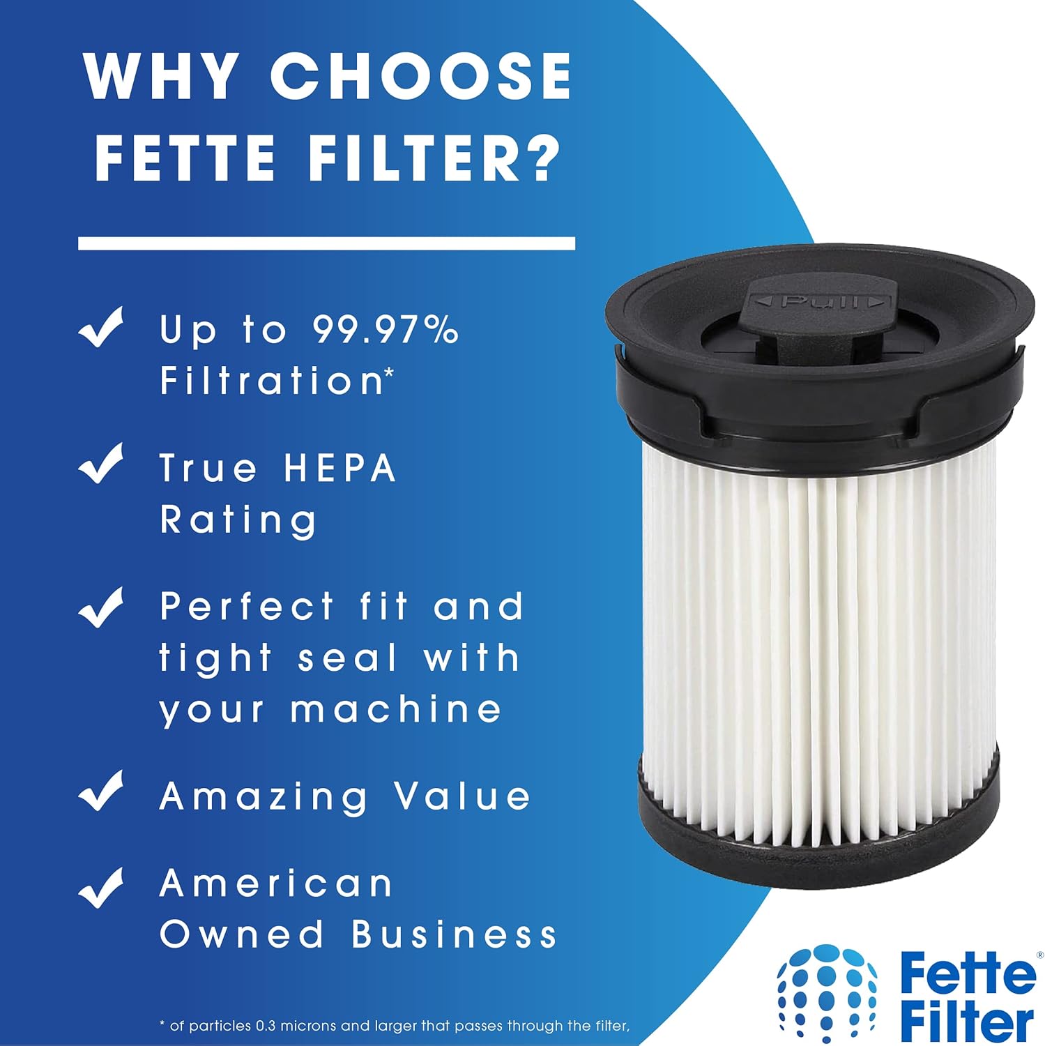 Fette Filter - Fine Dust Vacuum Filter Compatible with Miele TriFlex HX1 FSF Cordless Stick Vacuum Cleaners Series - Pack of 4