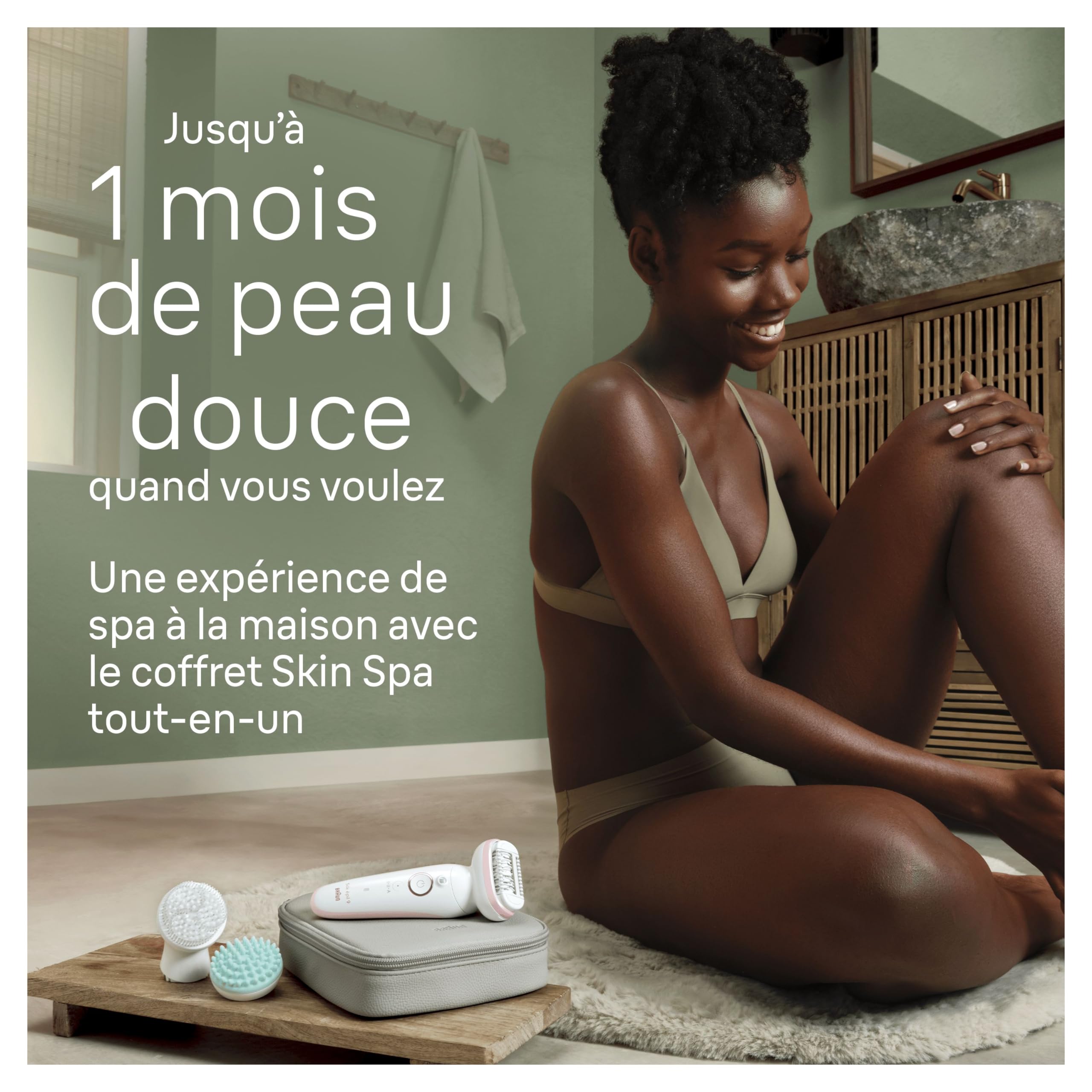 Braun Epilateur Electrique Pour Femmes Silk-épil 9 9-080, Tête Flexible 360° Pour Epilation Facile, Etanche, Sans Fil, Avec Tête De Rasoir, Brosse Exfoliante Et Sabot Tondeuse, Kit De Spa Tout-En-Un