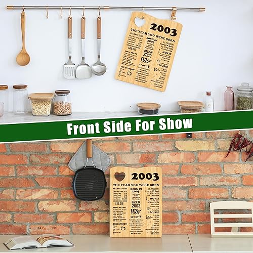 Miniatura 3 de BackURyear Regalos de cumpleaños n 80 para mujeres y hombres decoración de fiesta de cumpleaños regalos de cumpleaños de 80 años regalos de tabla de