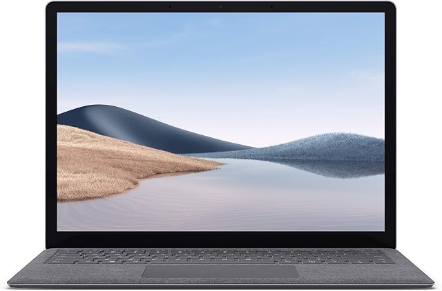 Microsoft Surface Laptop 4 Super-Thin 13.5 Inch Touchscreen Laptop (Platinum)  6x Cores AMD Ryzen 5 with Radeon Graphics (Microsoft Surface Edition) 8GB RAM, 256GB SSD, Windows 11 Home, 2022 Model