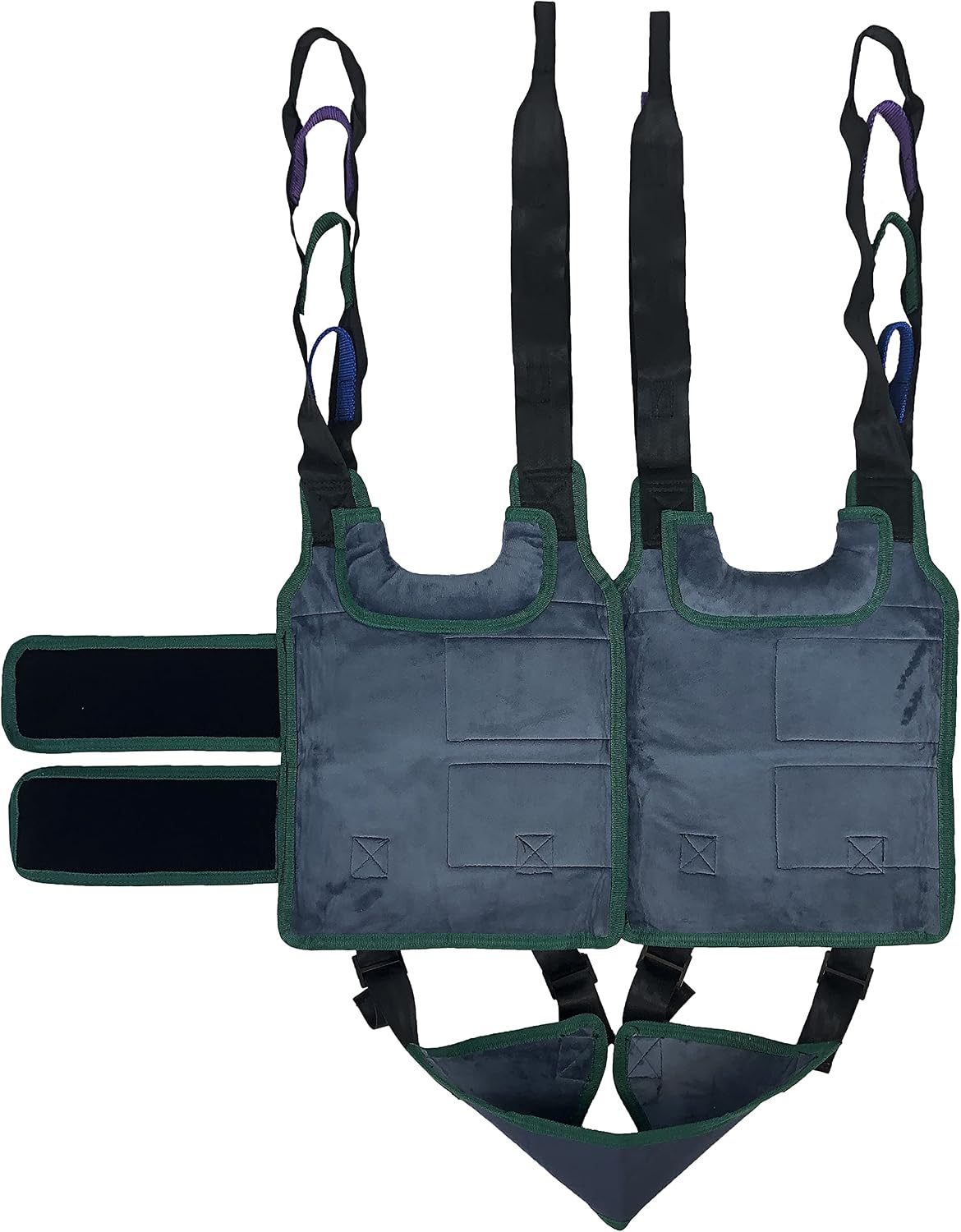 Walking Assist Patient Lift Sling- Solid Fabric Polyester Patient Lift Slings - Compatible with Tuffcare, Hoyer, Invacare, McKesson, Drive, Lumex, Medline, Joerns and More… (X-Large)