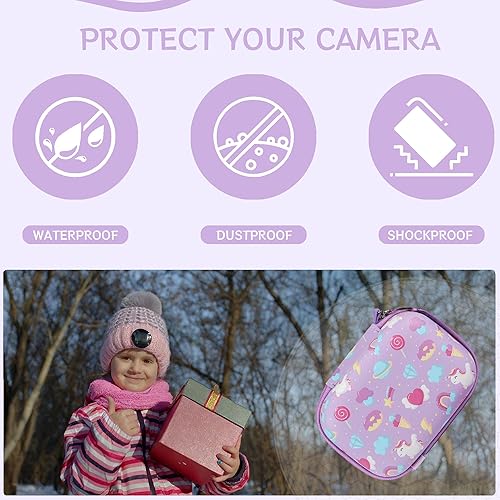 Miniatura 11 de Leayjeen Funda para cámara infantil compatible con OUTUVAS/Goopow/Mgaolo/HOOMOON/Juguetes de cámara para niños y videocámara digital para niños