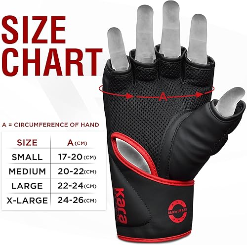 Miniatura 4 de RDX Guantes MMA para grappling Sparring, guantes de artes marciales mixtas precurvados para hombres y mujeres, guantes de boxeo Maya Hide Leather