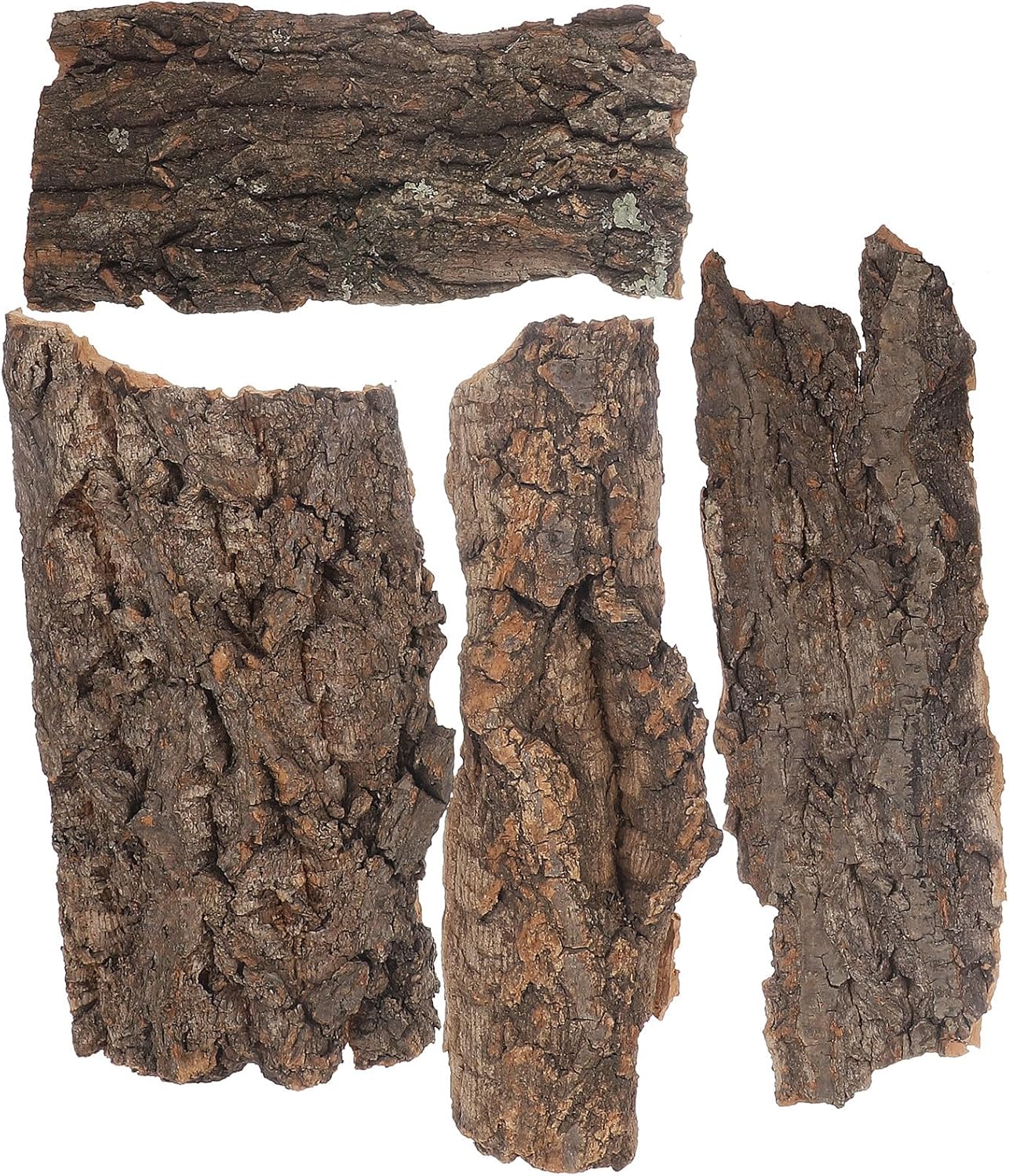 Kichvoe 4pcs Reptile Tree Bark Decor Pet Hide Climbing Platforms Terrarium Accessories Habitat Mat for Lizards Snakes Spiders