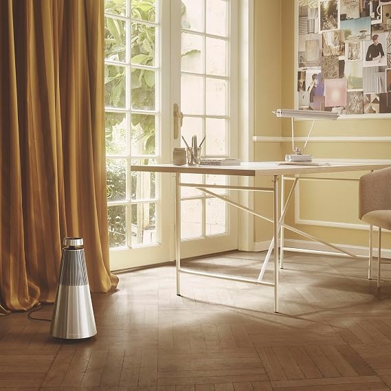 Bang & Olufsen Beosound 2 (3rd Gen) WiFi Home Speaker - Gold Tone | 360 Degree Room-filling Sound, Floorstanding or Bookshelf, High-grade Aluminium, Elegant and Powerful