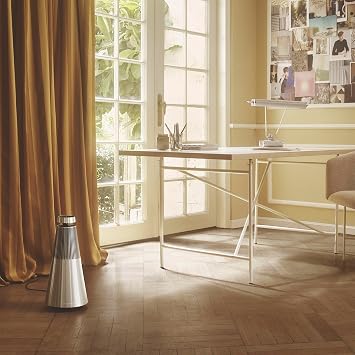 Bang & Olufsen Beosound 2 (3rd Gen) WiFi Home Speaker - Gold Tone | 360 Degree Room-filling Sound, Floorstanding or Bookshelf, High-grade Aluminium, Elegant and Powerful