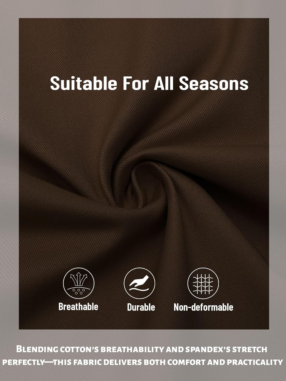 Men's Casual Chino Pants - Joggers Style Slim Fit Tapered Comfort & Durability Sweatpants - Image 5