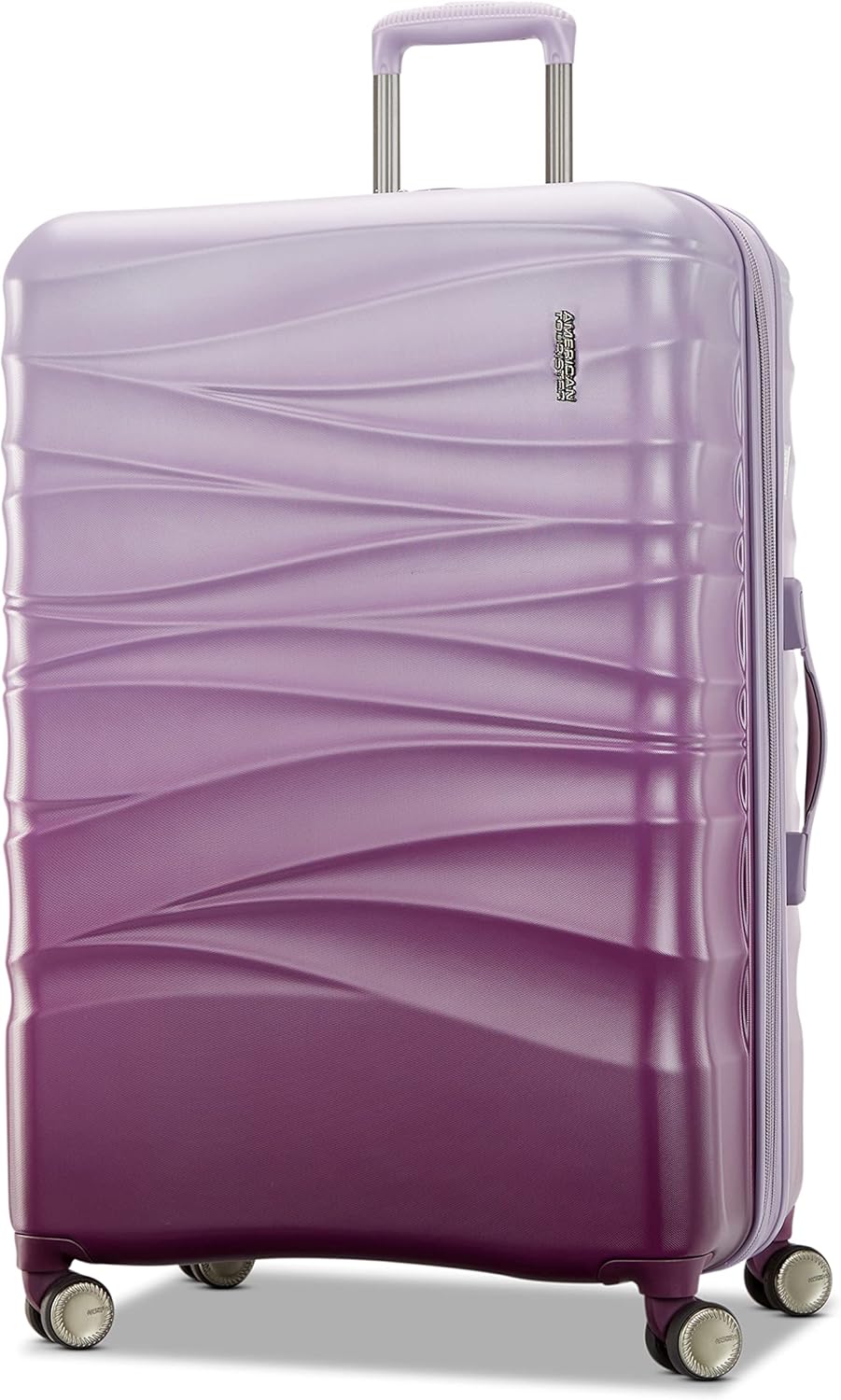 AMERICAN TOURISTER Cascade Hardside Expandable Luggage Wheels, Purple Haze, 20-Inch Spinner Cascade Hardside Expandable Luggage With Spinner Wheels 20-Inch Spinner Purple Haze