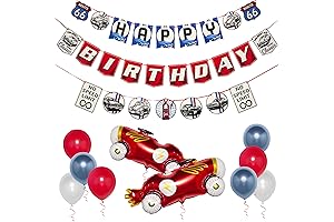 Classic Car Birthday Decorations Kit: Vintage Party Decor for Nostalgic Celebrations