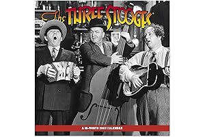 2023 The Three Stooges Monthly Wall Calendar: Hilarious Moments from the Iconic Comedy Trio