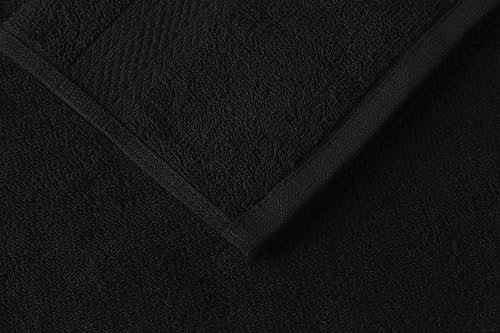 Miniatura 5 de Juego de toallas de algodón para salón, paquete de 24 toallas de mano ultra suaves de color blanco de 16 x 26 pulgadas, alta absorción, uso diario,