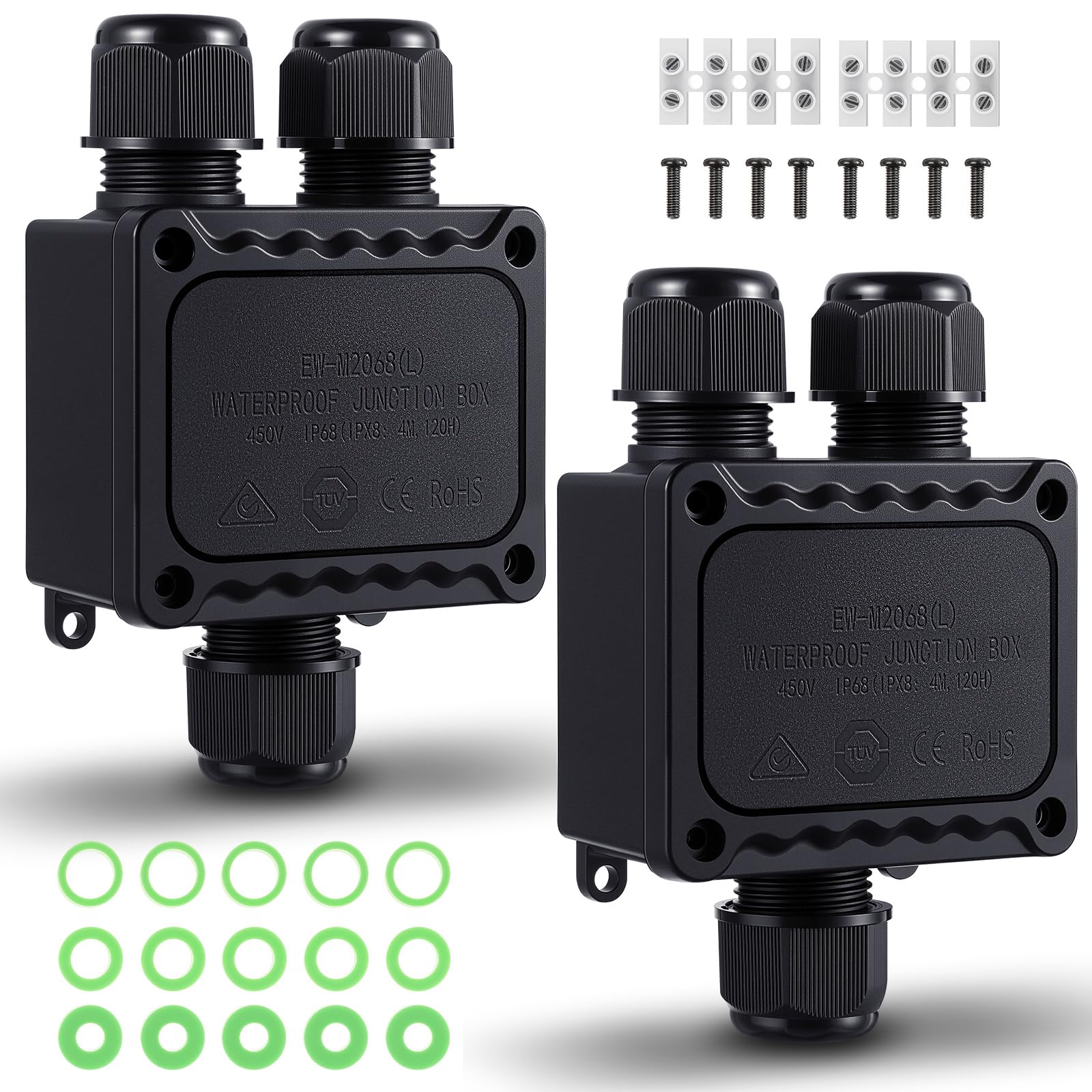 Waterproof Junction Boxes - 2 Pack IP68 -1