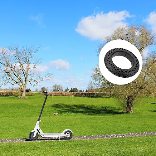 Miniatura 8 de Neumático de nido eléctrico mejorado de 10 pulgadas, neumático de goma para scooter eléctrico sólido no neumático con neumáticos de repuesto