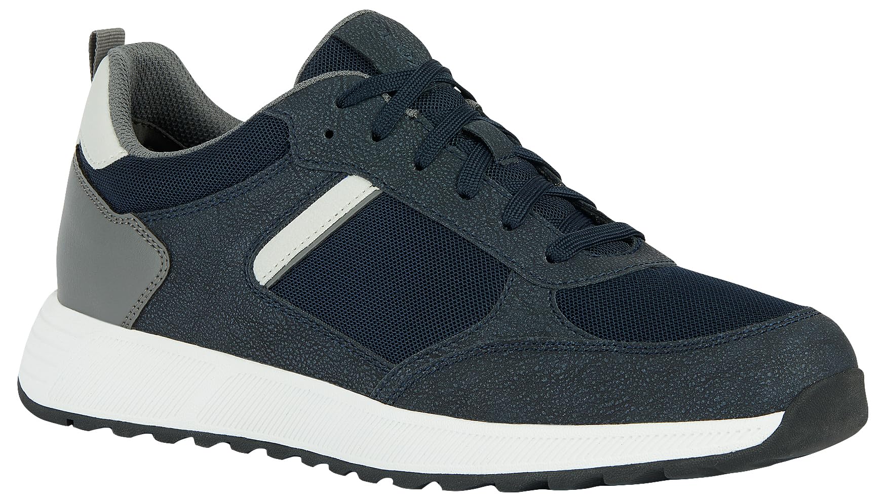 Geox Boys' U Molveno A Trainers, Navy Dk Grey, 6 UK