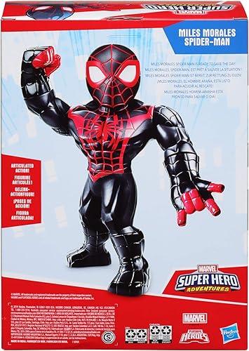 Miniatura 4 de Super Hero Adventures Playskool Heroes Mega Mighties Marvel Kid Arachnid, figura de acción coleccionable de 10 pulgadas, juguetes para niños a