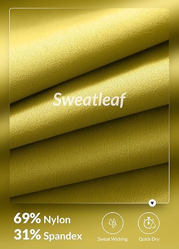 Miniatura 5 de BALEAF Sweatleaf Women's Light Compression Biker Shorts 8" High Waisted Yoga Gym Spandex Shorts Side Pockets