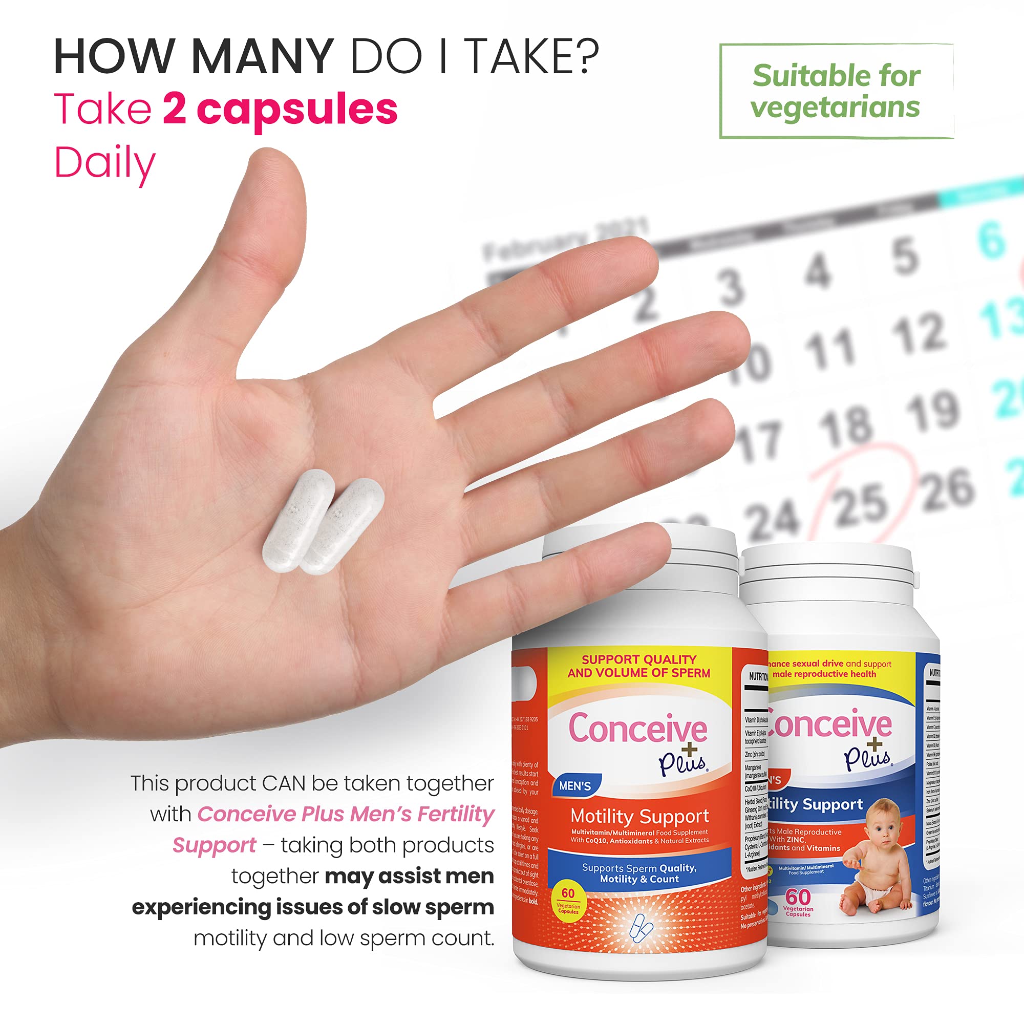 Buy Conceive Plus Motility Supplement for Men Vitamin E, Zinc